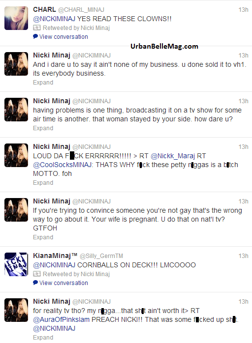 nicki minaj kirk frost twitter